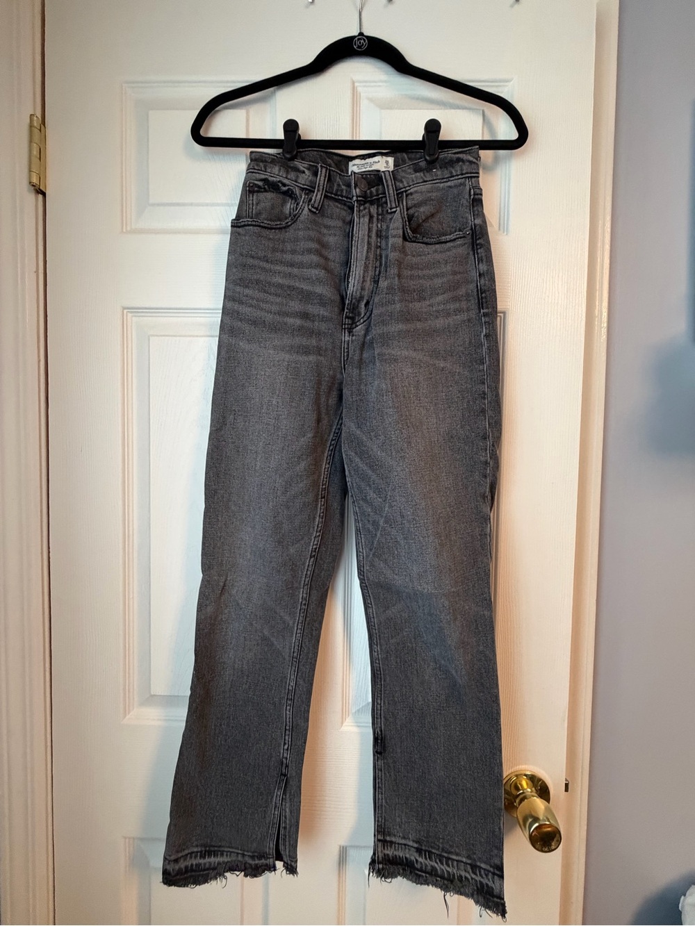 Abercrombie & Fitch Gray Wide Leg Jeans